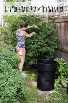 Getting Your Yard Ready For Winter #fallyardwork