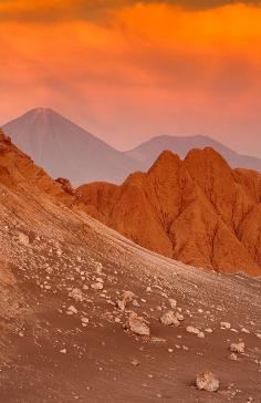 Moon valley, Atacama desert, Chile  This is undoubtfully the driest place in the world where there are literally decades of no rain.