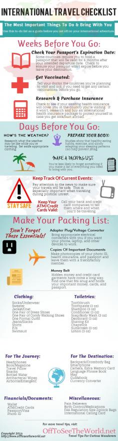 The Ultimate International Travel Checklist