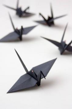 Origami cranes