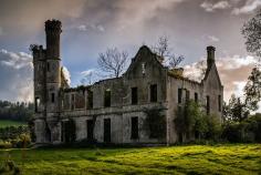 
                        
                            Ardtully House, located just outside Kilgarvan in Kenmare, County Kerry. Built in 1847 by Sir Richard Orpen in the style of a Scottish-baronial house on the site of a previous castle, which was destroyed during the Cromwellian wars in the 17th Century. The house met an unfortunate end in 1921 during the War of Independence when it was burnt down by the IRA.
                        
                    