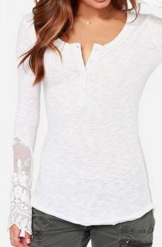 
                        
                            Laconic Round Neck Long Sleeve White T Shirt
                        
                    