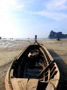 An abandoned fantail boat in Koh Phi Phi, Thailand (www.beautifulview...)