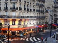 Cafe near Notre Dame in Paris! The view of the historic Roman Rite Catholic Marian Cathedral was amazing!