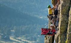 Cliff Camping in Colorado.