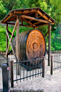 Old wine cask at Buena Vista a Winery in Sonoma