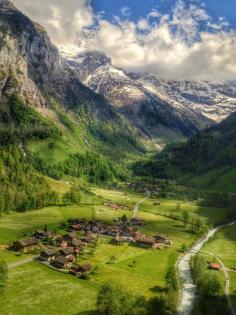 Stechelberg (Schilthornbahn), Lauterbrunnen, Switzerland — by Brian Beard. On the last cable car down from Schilthorn, in Lauterbrunnen, Switzerland.