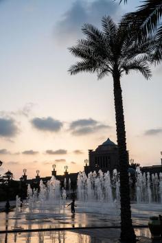 Emirates Palace is "total Abu Dhabi opulence."