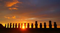 Easter Island, Easter Island, Chile — by AdventureJ. Watching a stunning sunrise behind the Tongariki Moai on Easter Island. Definitely worth the early morning wake up call!