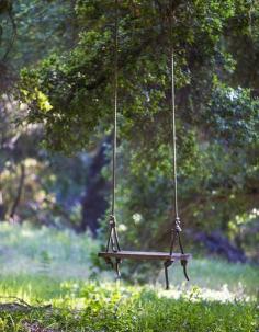 A sweet outdoor swing.