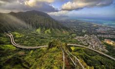 
                        
                            The trail is steep and ends at a peak 2,800 feet above the sea, which offers amazing views of the island. #Stairway #Heaven #hiking #trail #places
                        
                    