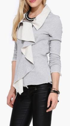 
                        
                            Comfy Sweatshirt Jacket in Heather grey
                        
                    