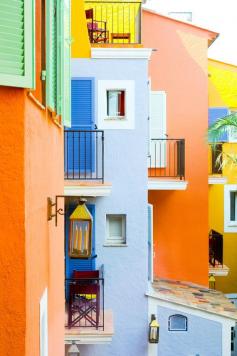 Balconies, Saint Tropez, France