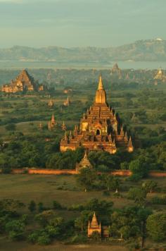 Ancient Bagan city of 11th century.  Bagan, Myanmar