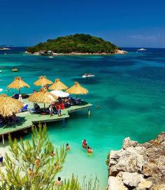 Ksamil Island most frequented coastal resort,Albania