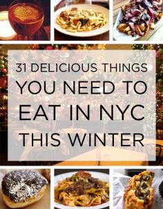 If your winter adventure takes you through NYC you'll want to partake in this yummy foodie list. #PinUpLive