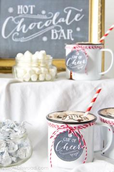 
                        
                            Hot Chocolate Bar for the Holidays - with lots of adorable Free Printables!
                        
                    