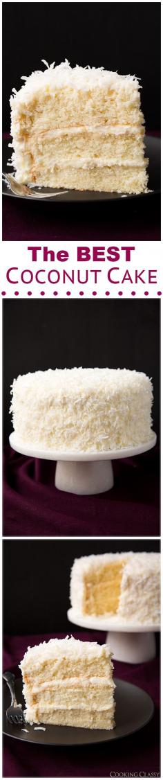 
                    
                        Coconut Cake - this is hands down the BEST coconut cake Ive ever had!! It has gotten great reviews, you can read them below the recipe.
                    
                