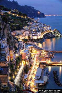 
                        
                            Amalfi Italy at night © Andy Lopusnak
                        
                    