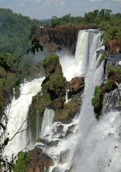 Can't wait till I get to go back to Brasil... this is def on my list of must-do's!!!  The Iguazu Waterfalls, Argentina-Brazil Border