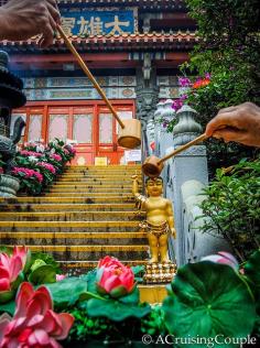 Sunday Snapshot | Bathing Buddha | Lantau Island, Hong Kong - A Cruising Couple