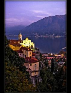 
                        
                            Locarno, Madonna del Sasso at night, Switzerland
                        
                    