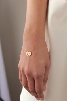 
                    
                        Two Disc Gold Bracelet Gold Disc Bracelet
                    
                