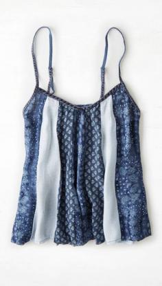 
                    
                        Blue AEO Mixed Print Tank
                    
                