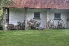 
                    
                        Montsalvat carts in painterly style HDR Montsalvat Arts Colony. Eltham Victoria Australia by Ken Waller
                    
                