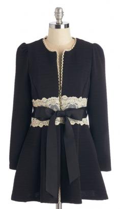 
                    
                        Virtues of Victorian Vogue Coat in Noir
                    
                