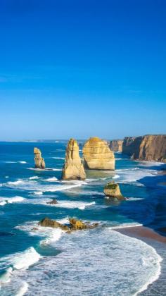 
                    
                        The famous 12 Apostles on the Great Ocean Road in Australia.
                    
                