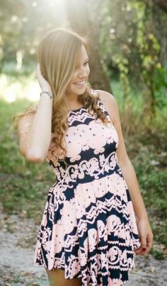 
                    
                        Neon Pink & Navy Dress
                    
                