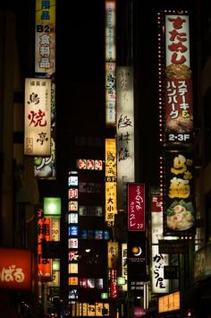 
                    
                        Neon sign in Shinjuku, Tokyo, Japan.
                    
                