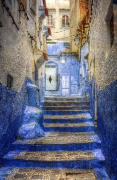 
                    
                        Alley of Chefchaouen intricate, Morocco
                    
                