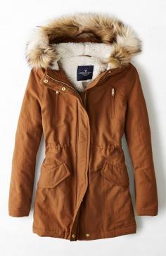 
                    
                        Tobacco AEO Hooded Parka
                    
                