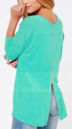 
                    
                        Enchanting Round Neck Long Sleeve Sweats with Zipper
                    
                