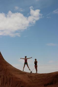 
                    
                        Soaring to new heights with my sister in Moab, Utah. What a thrill!
                    
                