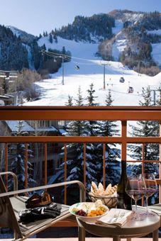 
                    
                        Little Nell resort, Aspen. Colorado. The only ski-in, ski-out hotel.
                    
                