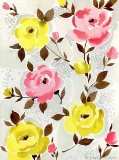 
                    
                        Original Watercolor Painting: Rose Play
                    
                