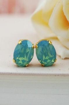 
                    
                        Pacific Opal Swarovski Crystal Oval Stud
                    
                