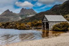 
                    
                        Cradle Mountain boatshed .  Tasmania Australia.  by Ken Waller
                    
                