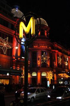 
                    
                        Paris' Havre Caumartin Metro station and  Printemps at Christmas
                    
                