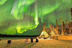 
                    
                        Night in Yellowknife, Canada.
                    
                