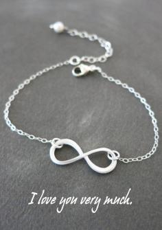 
                    
                        Infinity Bracelet Sterling Silver chain Rhodium
                    
                