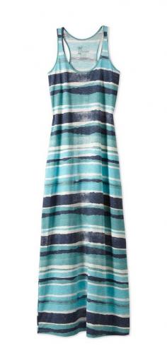 
                    
                        Life is good® Turquoise Blue Stripe Racerback Maxi Dress
                    
                