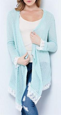 
                    
                        Adrianna Cardigan in Aspen Mint
                    
                