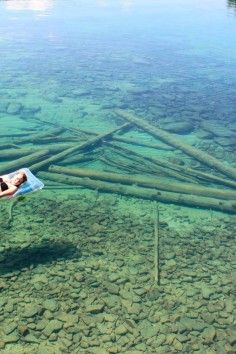 
                    
                        water so clear it looks shallow- Flathead Lake in Montana
                    
                