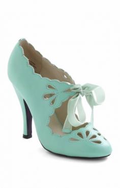 
                    
                        Dainty Dramatist Heel in Mint
                    
                