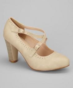 
                    
                        Chase & Chloe Nude Jolie Pump
                    
                