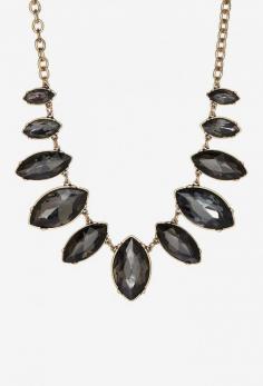 
                    
                        Monique Leshman Gunmetal Czech Crystal Joss Statement Necklace
                    
                